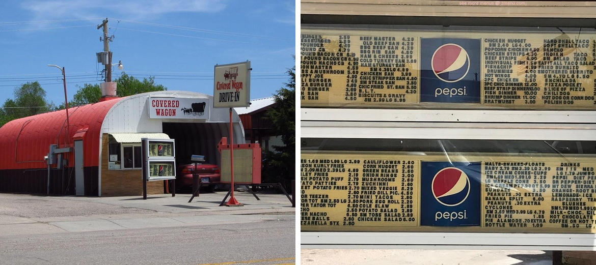 Covered Wagon Drive In Menu